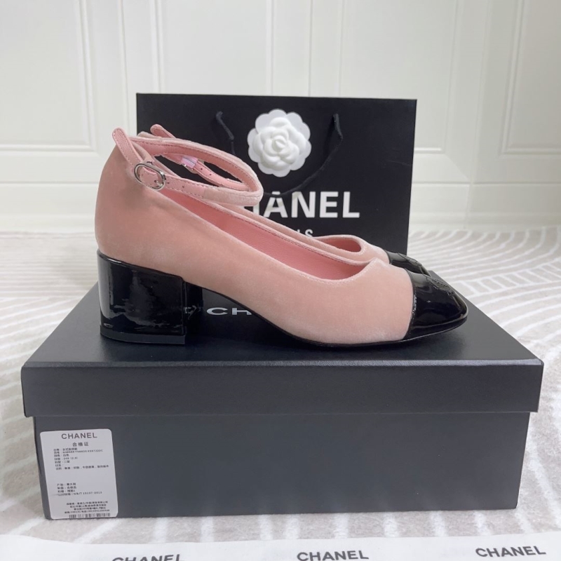 Ch*el leather shoes